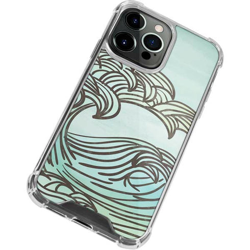 California Big Wave iPhone 14 Pro Clear Case